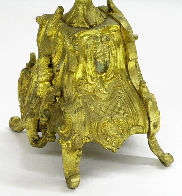 French Rococo dore bronze candelabra - 3