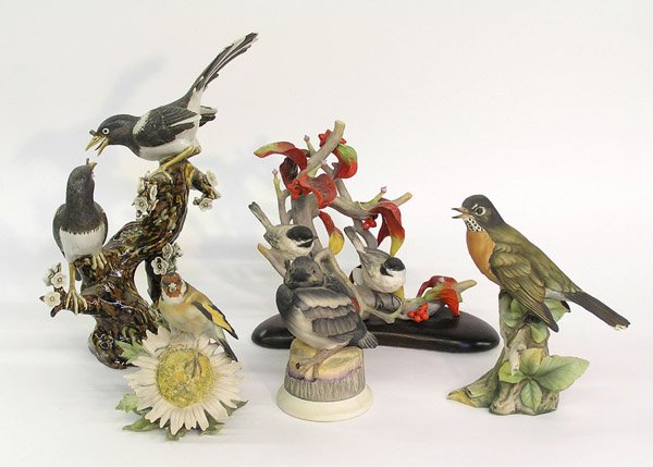 ceramic and art pottery bird figurals
