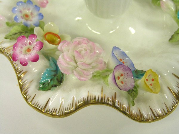 Coalport porcelain chamber sticks - 3