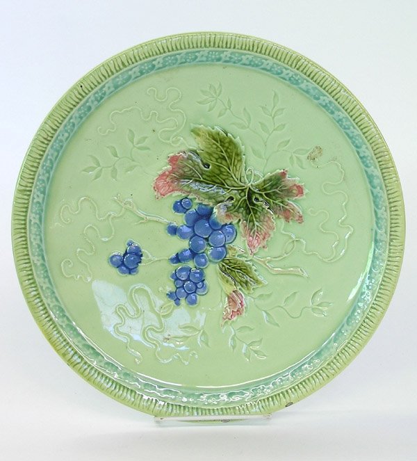 German majolica plate Sarreguemines - 2