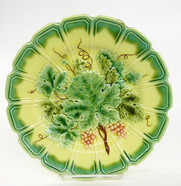 German majolica plate Sarreguemines - 4