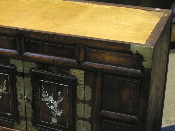 Korean Wooden Chest on Stand - 2