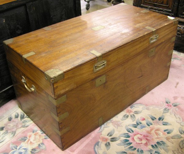 Chinese export camphor blanket chest