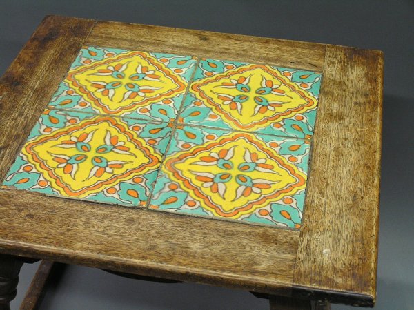 California tile top table - 2