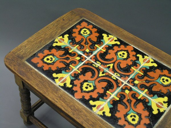 California tile top table - 2