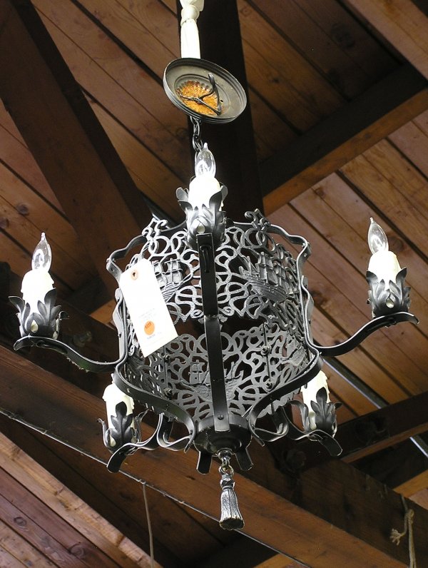 Nautical motif light hanging fixture