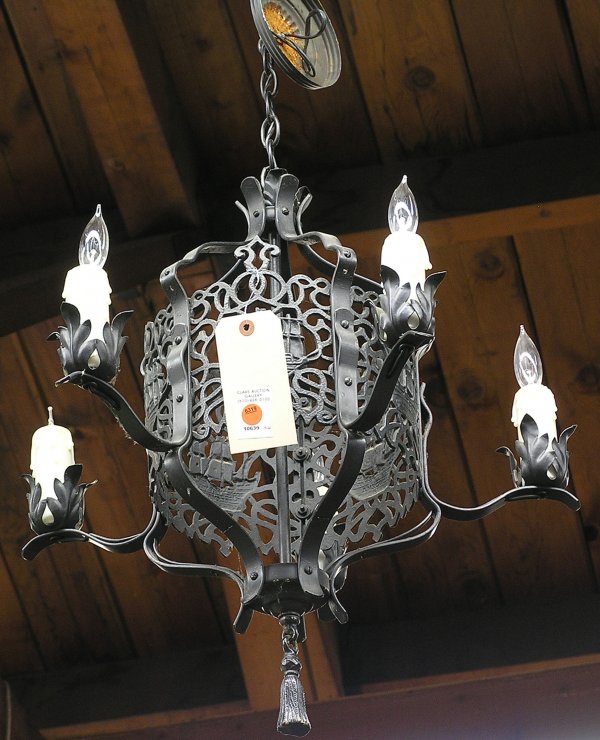 Nautical motif light hanging fixture - 2