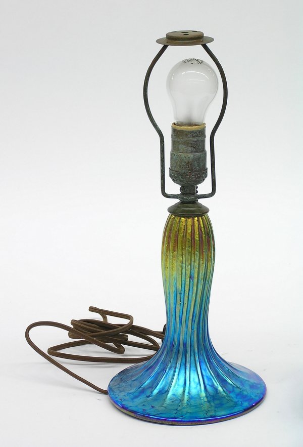 Irridescent art glass lamp Lundberg - 2
