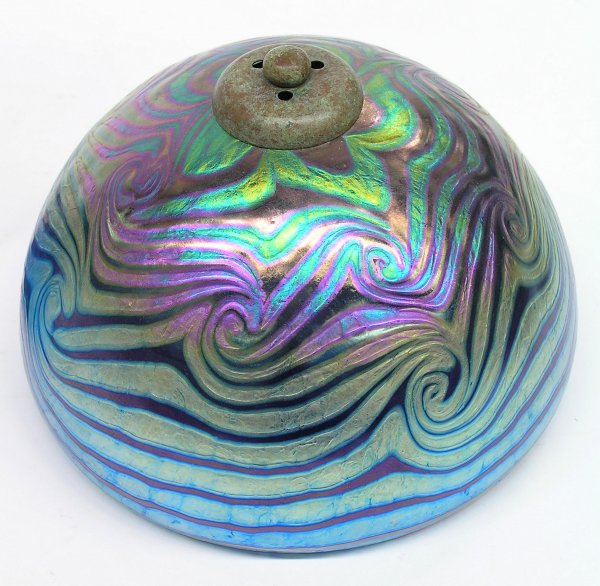 Irridescent art glass lamp Lundberg - 3