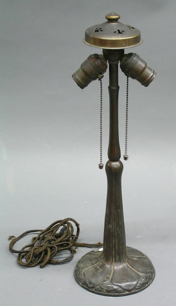 Handel Art Nouveau copper lamp