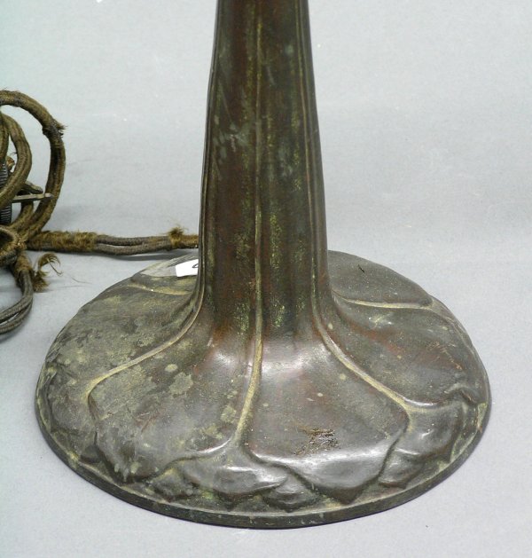 Handel Art Nouveau copper lamp - 2