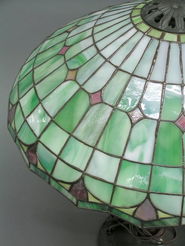 Tiffany style stained glass lamp - 3