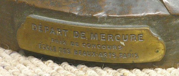 Bronze statue ''Mercury'' by Sudre - 5