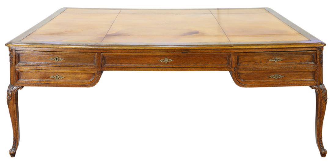 A French partners desk circa 1900 executed in the Louis (1 of 9)