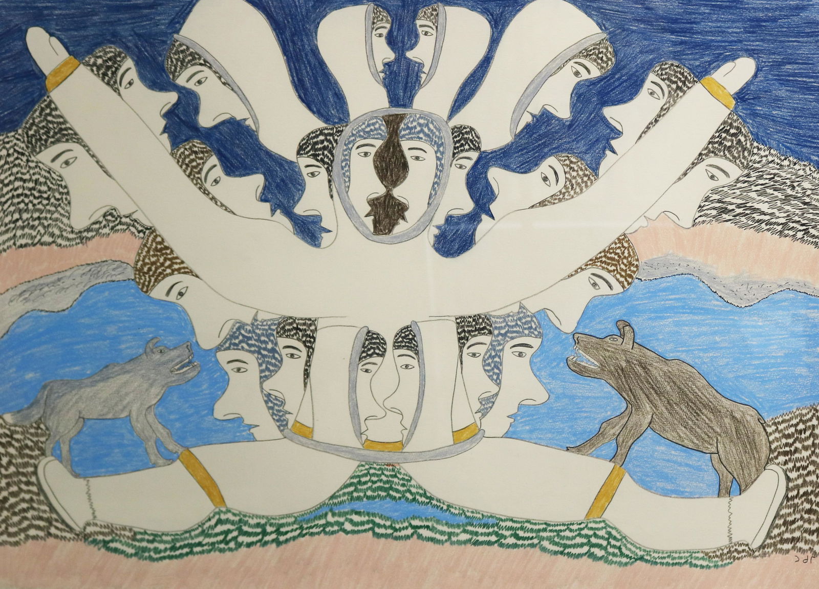 Work on paper, Simon Tookoome (1 of 4)