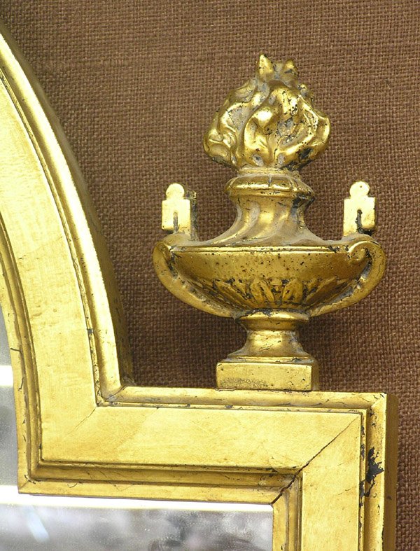 Egyptian Revival gilt frame mirror - 2