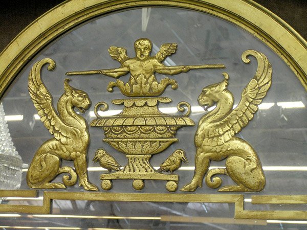 Egyptian Revival gilt frame mirror - 3