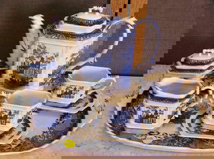 Cast stone Buddha: Cast stone Happy Buddha with gilt accents