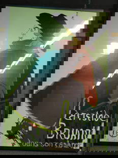 Framed poster after Toulouse-Lautrec: Framed poster after Henri Toulouse-Lautrec, 60''H x 42''W. Condition: Laid down to board