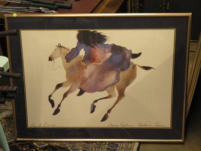 2 lithographs, after Carol Grigg: Two framed offset lithographs after Carol Grigg