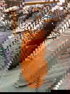 MacGregor, Spaulding & Image clubs: Mixed golf clubs in bag including MacGregor, Spalding, Image, etc.