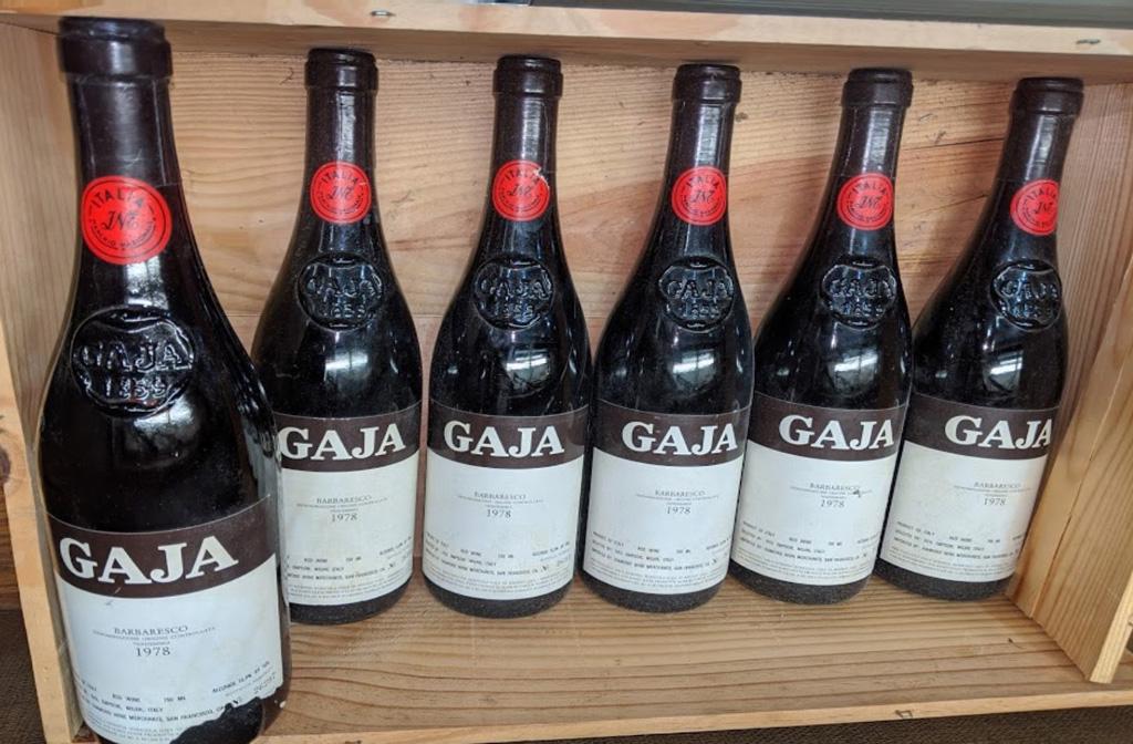 (lot of 6) 1978 Gaja Barbaresco, each 750ml (1 of 2)