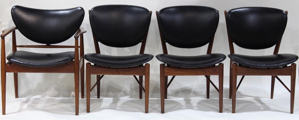 (Lot of 4) Finn Juhl for Baker dining chairs (1 of 9)