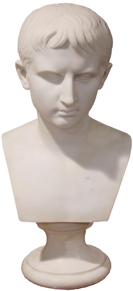 A Classical marble bust of Agustus Caesar (1 of 3)