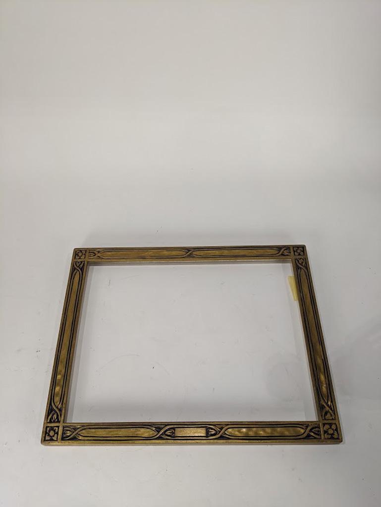 Hand-carved arts and crafts frame, Karl Schmidt: A hand carved Arts and Crafts frame executed by Karl Schmidt (American 1890-1962), overall 14"h x 18"w rabbet 12.25" x 16.25" Provenance: Sale to Benefit the Oakland Museum of California (Oakland, CA)