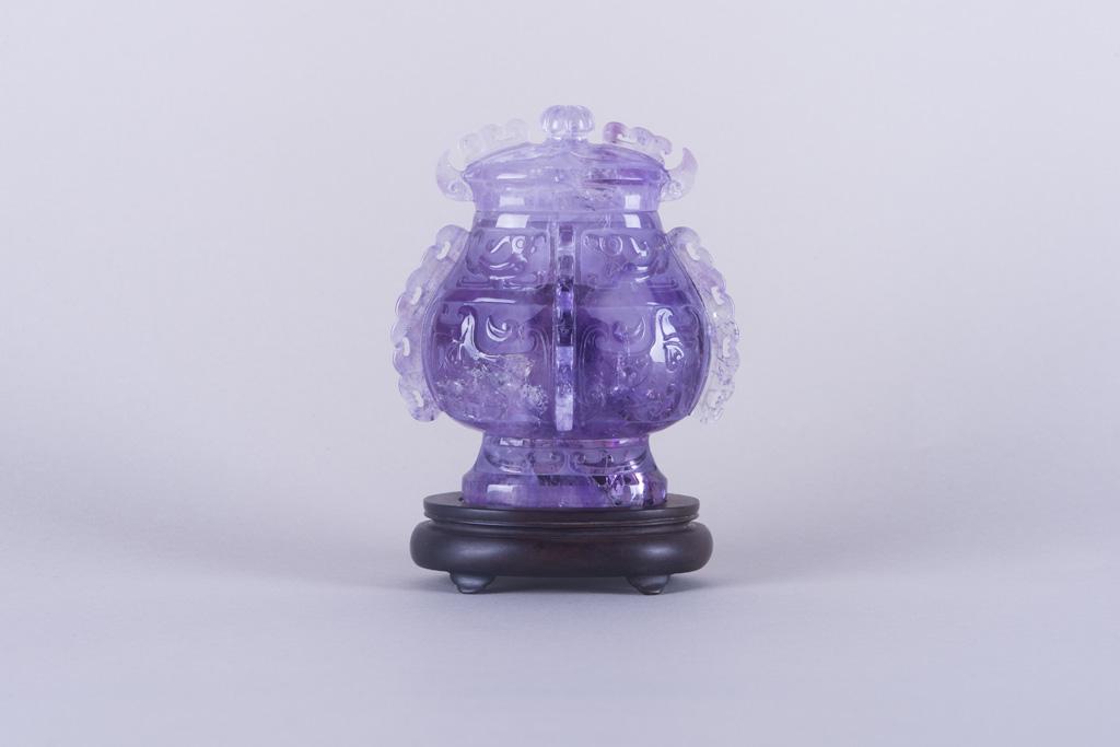 A Chinese carved Amethyst vase (1 of 14)