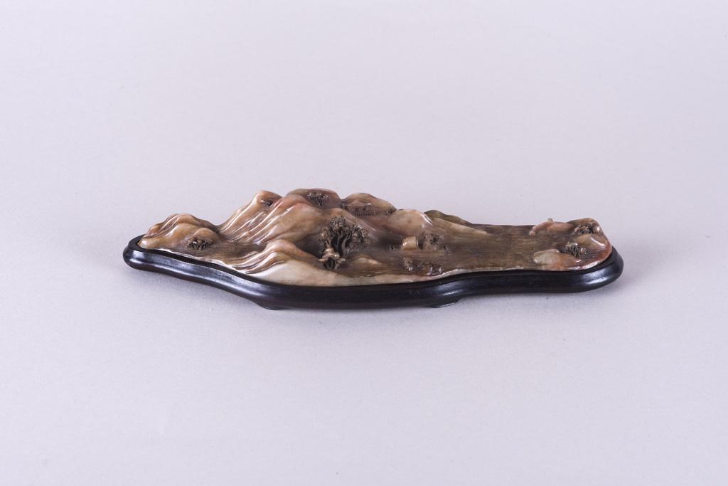 A Chinese soapstone carving of landscape (1 of 14)