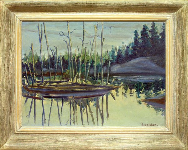 painting oil boat Adolphus Broomfield