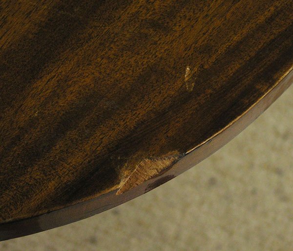 American Sheraton mahogany table - 4