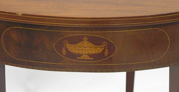 Hepplewhite style mahogany card table - 4