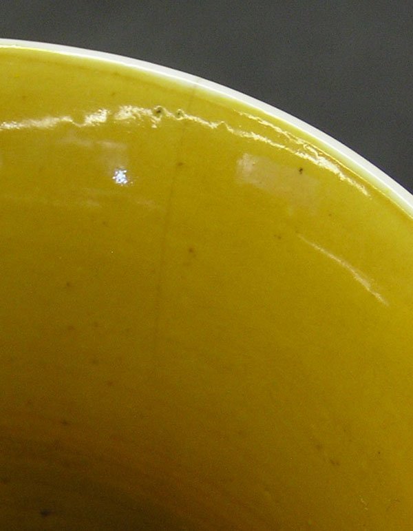 Chinese Yellow Monochrome Vase, Qing - 2