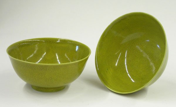 Chinese key-lime green glazed small bowl