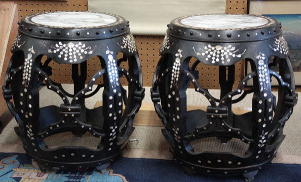 Chinese drum-form garden seats