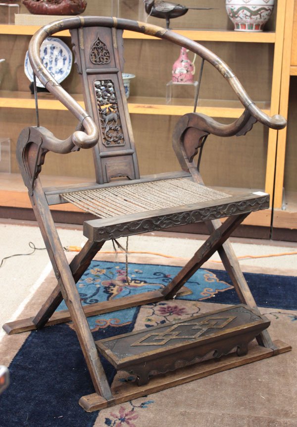 Chinese Ming Style Folding Wood Chair