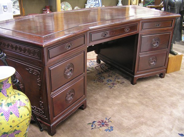 Chinese Rosewood Sectional Desk/Chair