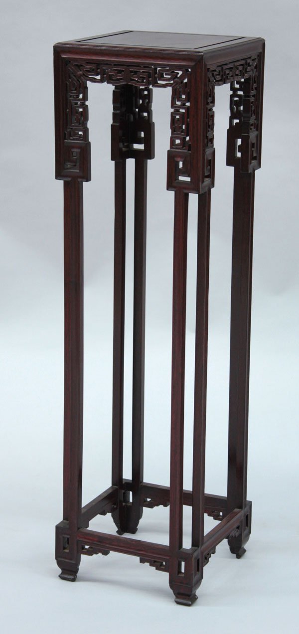 Chinese Tall Hardwood Incense Stand
