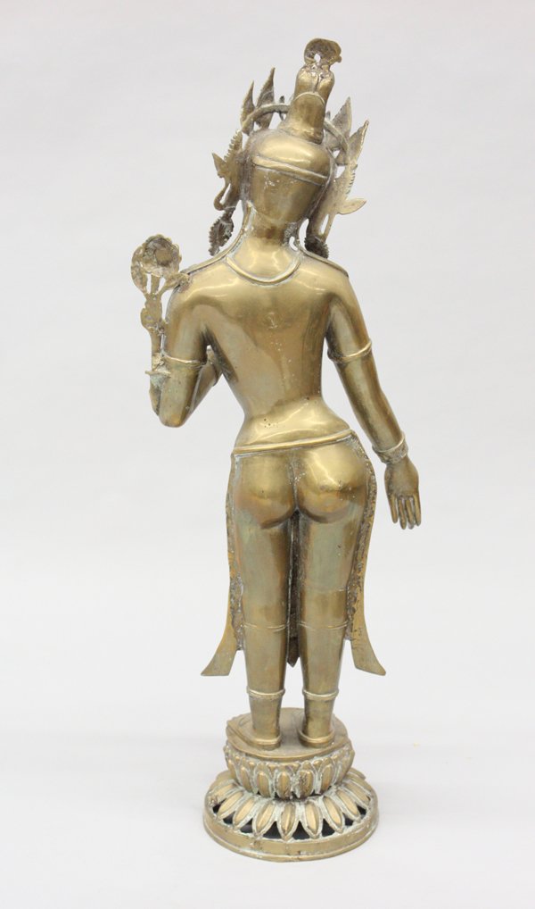 Large Nepalese Metal Buddhist Figure - 3