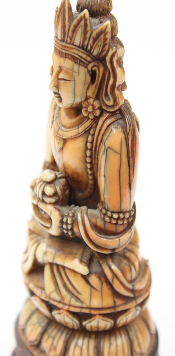 Nepalese Ivory Bodhisattva Figurine - 3