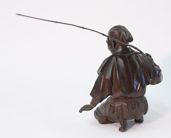 Japanese bronze figural group, Meiji - 2