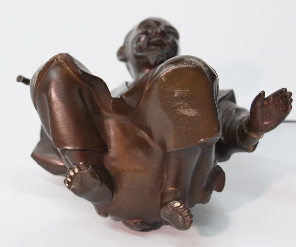 Japanese bronze figural group, Meiji - 3