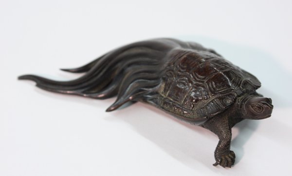 Japanese bronze figural group, Meiji - 5