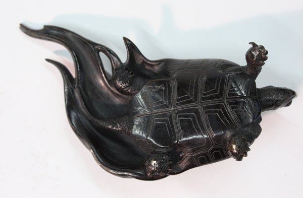 Japanese bronze figural group, Meiji - 7