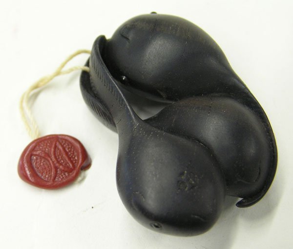 David Carlin, Wood Netsuke, Tadpoles - 2