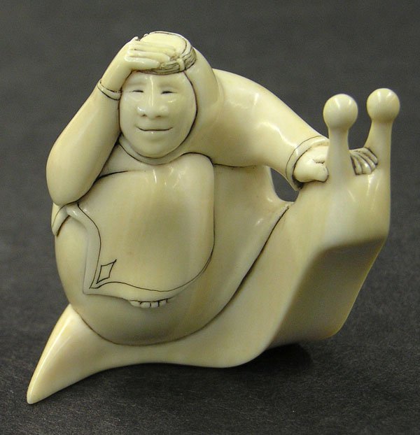 David Carlin, Ivory Figural Okimono