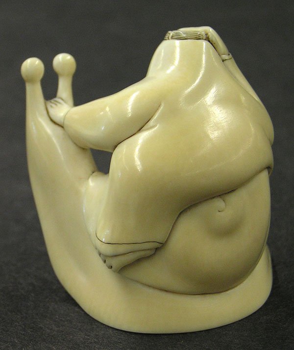 David Carlin, Ivory Figural Okimono - 2