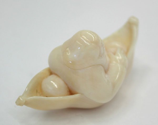 David Carlin, Ivory Figural Okimono - 3